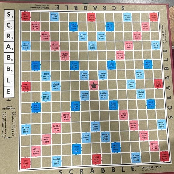 Scrabble game wordle 1989 with 95 wooden tiles - Picture 8 of 17